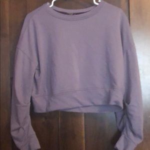 Purple cropped top